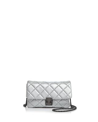 Aqua + Diamond Quilt Mini Bag