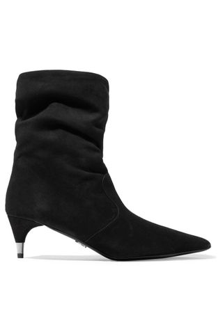 Prada + Suede Ankle Boots