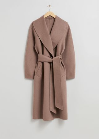 & Other Stories + Oversized Shawl Collar Coat