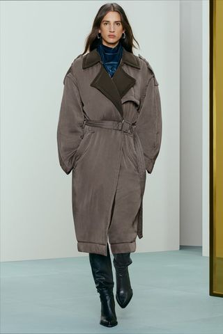 Zara + Puffer Trench Coat