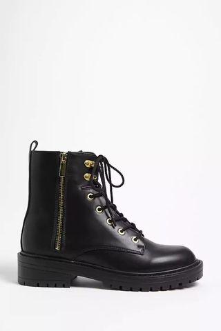 Forever 21 + Faux Leather Combat Boots