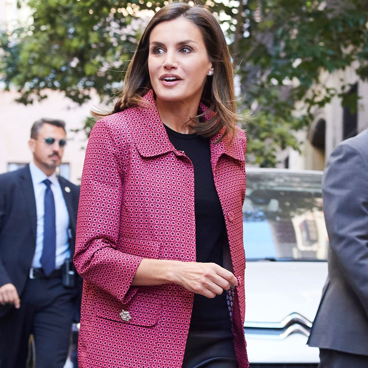 How Queen Letizia Wears Leather Leggings | Who What Wear