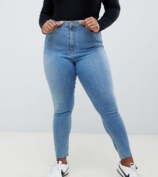 ASOS Curve + Ridley High Waist Skinny Jeans