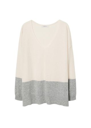 Violeta + Contrasting Cashmere Sweater
