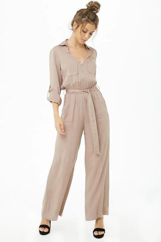 Forever 21 + Wide-Leg Utility Jumpsuit
