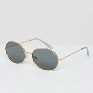 ASOS + Oval Metal Sunglasses
