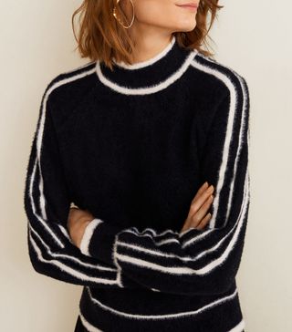 Mango + Contrasting Stripes Sweater