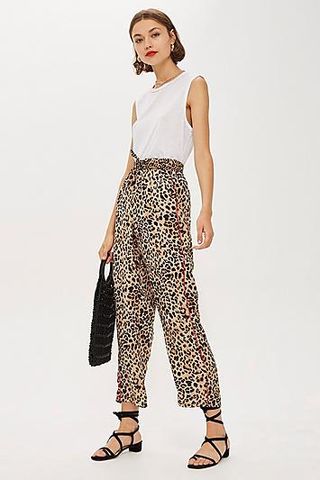 Topshop + Petite Leopard Print Trousers