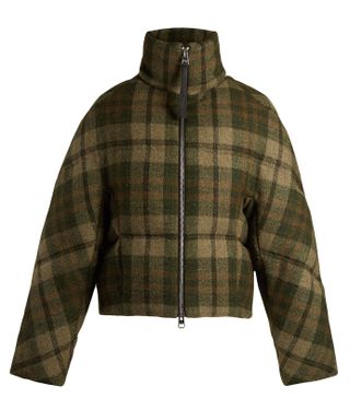 J.W.Anderson + Checked Padded Wool Jacket
