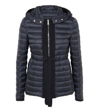 Moncler + Grosgrain-Trimmed Quilted Shell Down Jacket