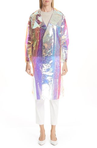 Mansur Gavriel + Translucent Iridescent Trench Coat