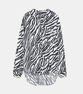 Zara + ZW Premium Zebra Shirt