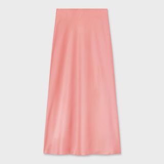 Miss Selfridge + Pink Bias Slip Skirt