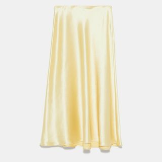 Zara + Satin Finish Skirt