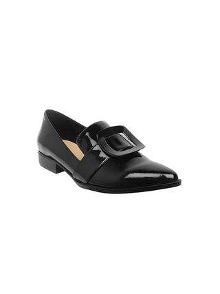 Who What Wear + Tibby Patent Buckle Loafers