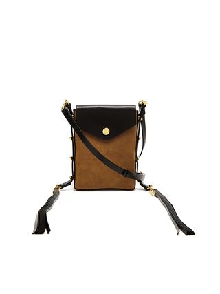 Isabel Marant + Teinsy Suede and Leather Cross Body Bag
