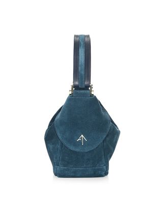 Manu Atelier + Micro Fernweh Suede Bucket Bag