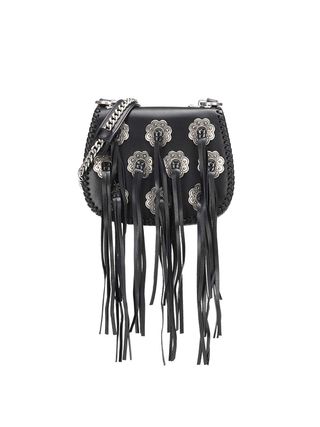 Prada + Embellished Leather Crossbody Bag