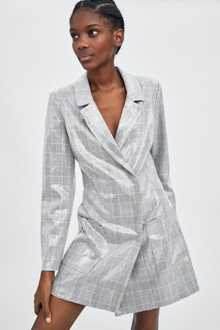 Zara + Sequin Blazer Dress