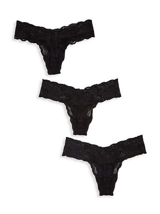 Cosabella + Low-Rise Lace Thong/Pack of 3