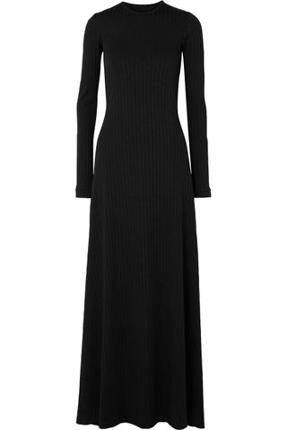 Michael Lo Sordo + Open-Back Ribbed Stretch-Jersey Maxi Dress