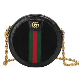 Gucci + Ophidia Mini Round Shoulder Bag