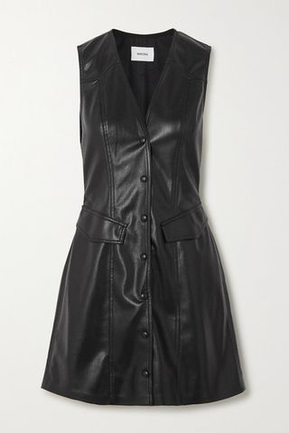 Nanushka + Menphi Vegan Leather Mini Dress