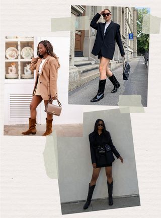 Dark brown boots with a simple black dress. | Simple black dress, Black  dress brown boots, Dark brown boots outfit