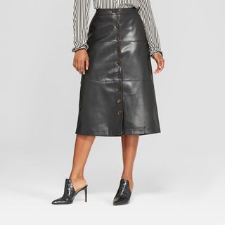 Who What Wear + A-line Midi Skirt