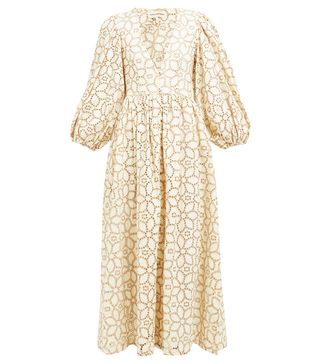 Mara Hoffman + Bette Broderie-Anglaise Cotton-Blend Dress