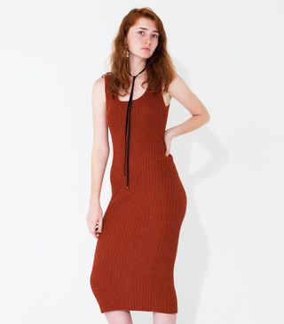 Proud Mary + Ribbed Tank Dress Rust