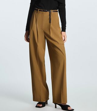 COS + Wide-Leg Pleated Trousers