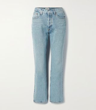 Agolde + + Net Sustain Lana Mid-Rise Straight-Leg Organic Jeans