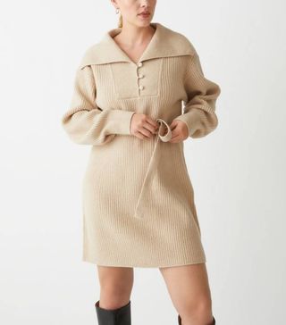 & Other Stories + Collared Knit Mini Dress