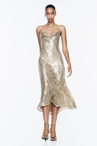 Zara + Mesh Slip Dress