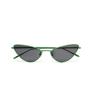 Poppy Lissiman + Chi Chi Cat-Eye Metal Sunglasses