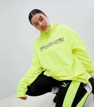 Puma + Exclusive to ASOS Plus Legging With Neon Side Panel