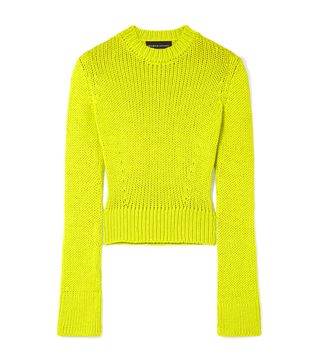 Brandon Maxwell + Cropped Wool-Blend Sweater