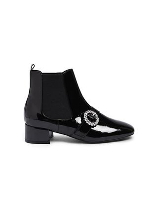 Forever 21 + Rhinestone Buckle Chelsea Boots