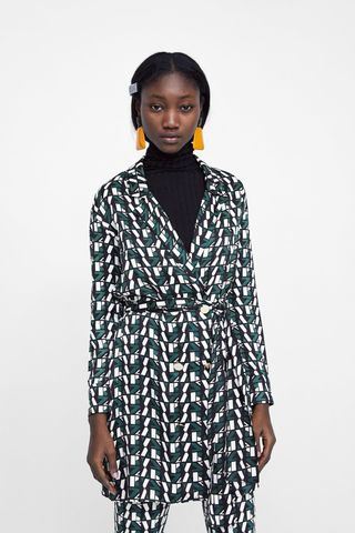 Zara + Logo Print Dress