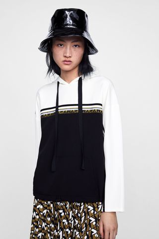 Zara + Sweatshirt With Logo Band