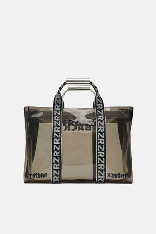 Zara + Vinyl Shopper With Slogans