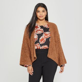 Who What Wear x Target + Teddy Bear Sweater Jacket