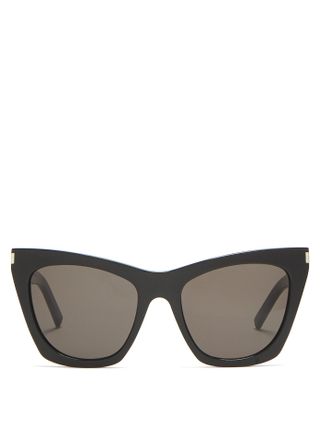 Saint Laurent + Kate Cat-Eye Acetate Sunglasses