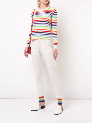 Madeleine Thompson + Striped Rainbow Jumper
