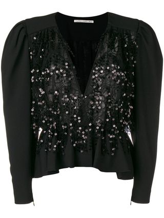 Alessandra Rich + Fringed Sequin Jacket