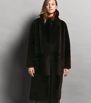 Massimo Dutti + Limited Edition Reversible Double-Faced Mouton Coat