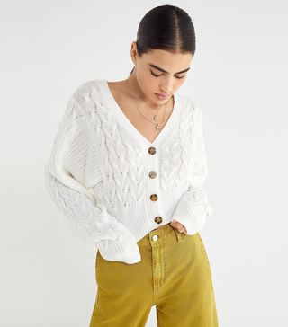Urban Outfitters + UO Clara Cable Knit Cardigan