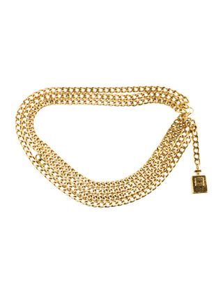 Chanel + Vintage Coco Chain-Link Belt