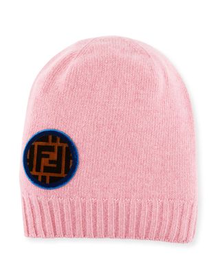 Fendi + Circle-Logo Wool-Cashmere Knit Beanie Hat